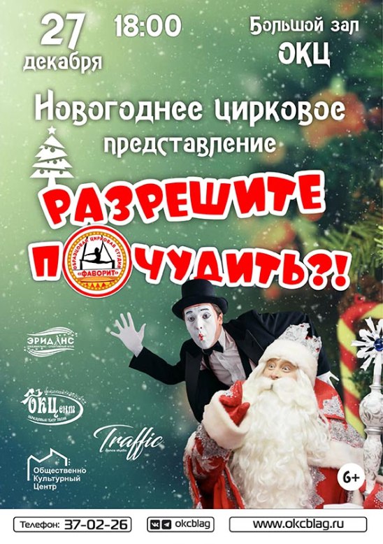Новогоднее цирковое представление "Разрешите почудить?!" Новогоднее цирковое представление "Разрешите почудить?!"